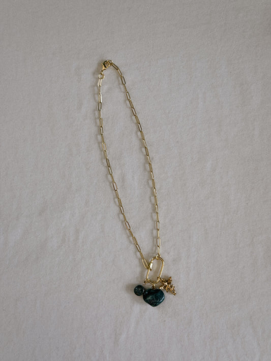 cupid heart carabiner necklace II