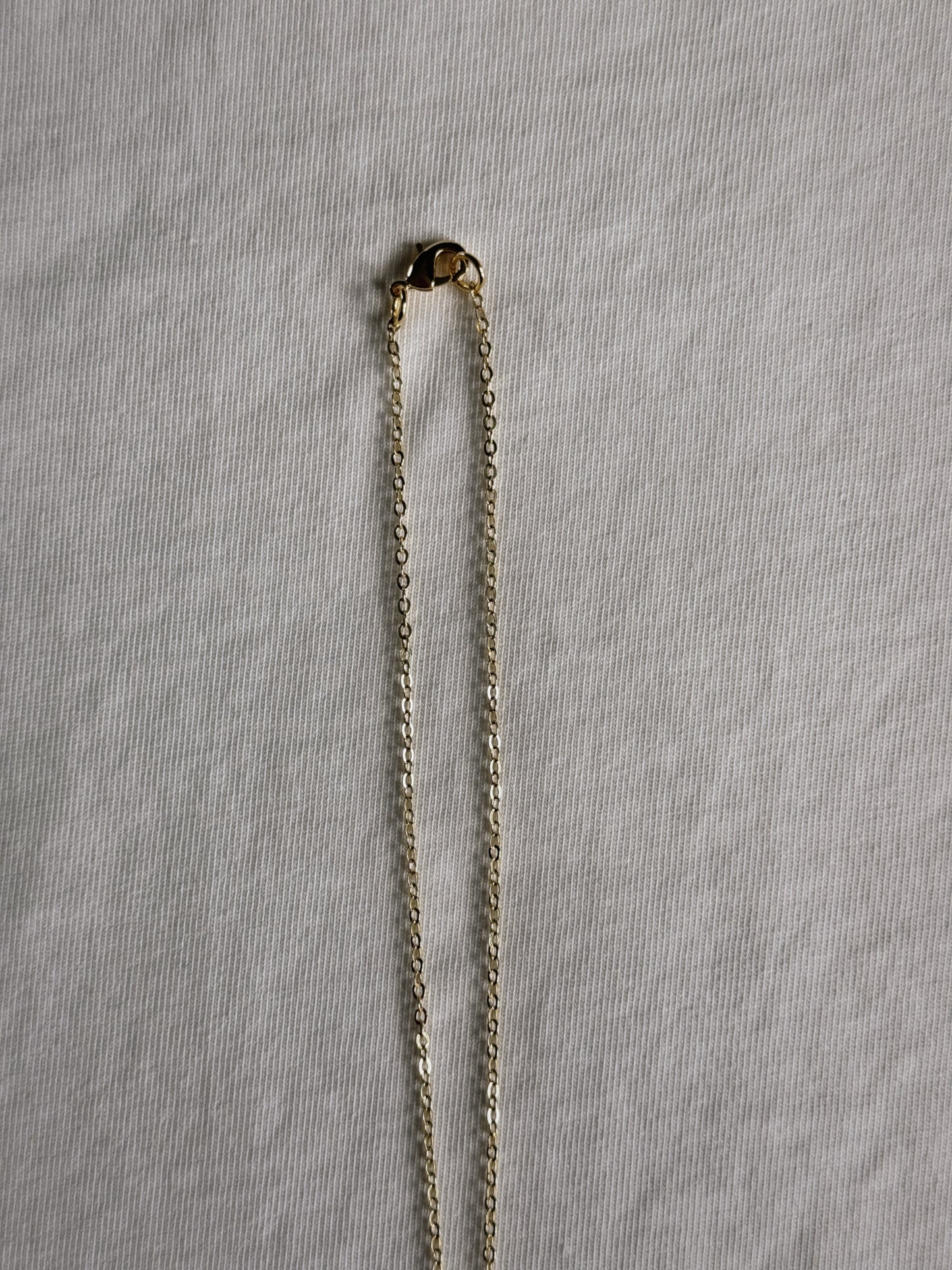 heart gemstone safety pin necklace VII