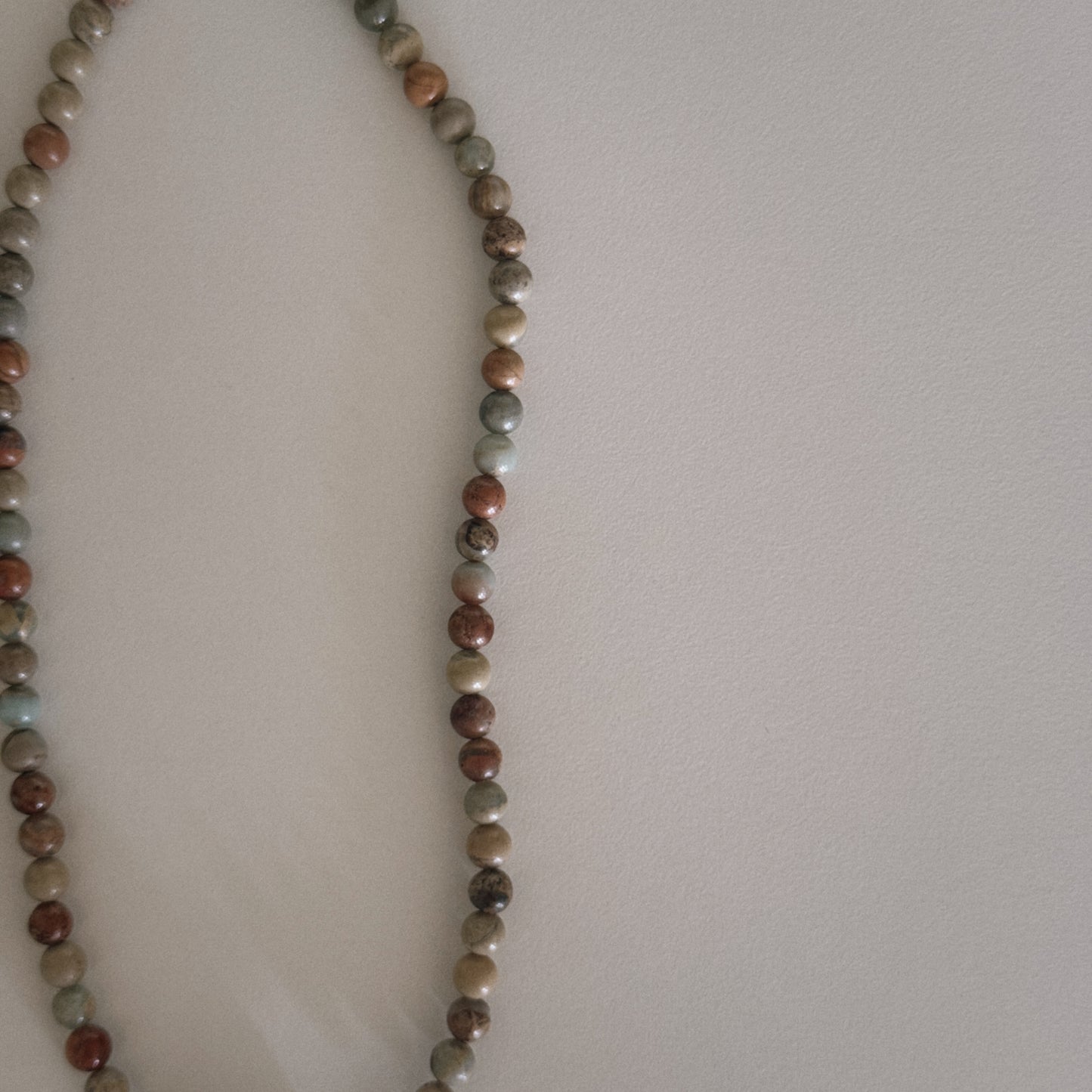 aqua jasper beaded necklace