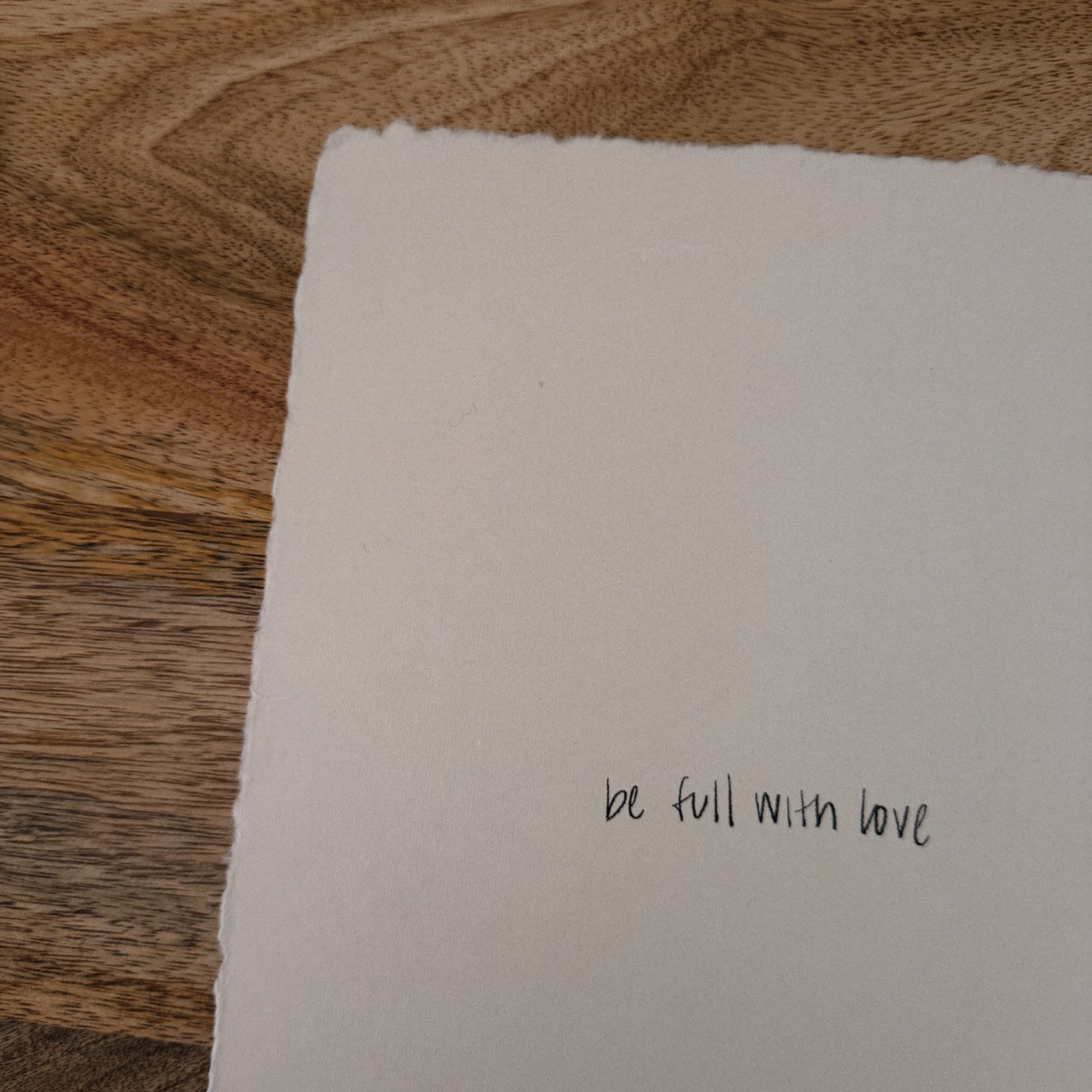 be full with love