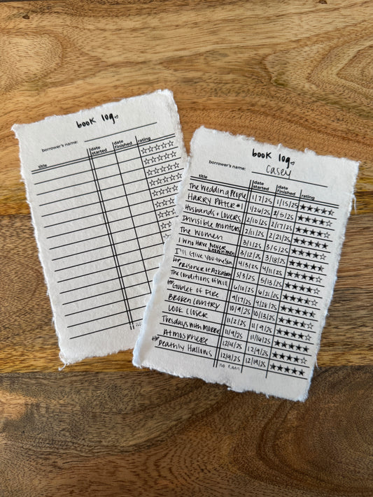 book log card
