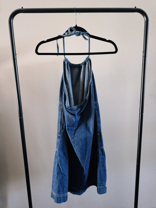 denim midi dress