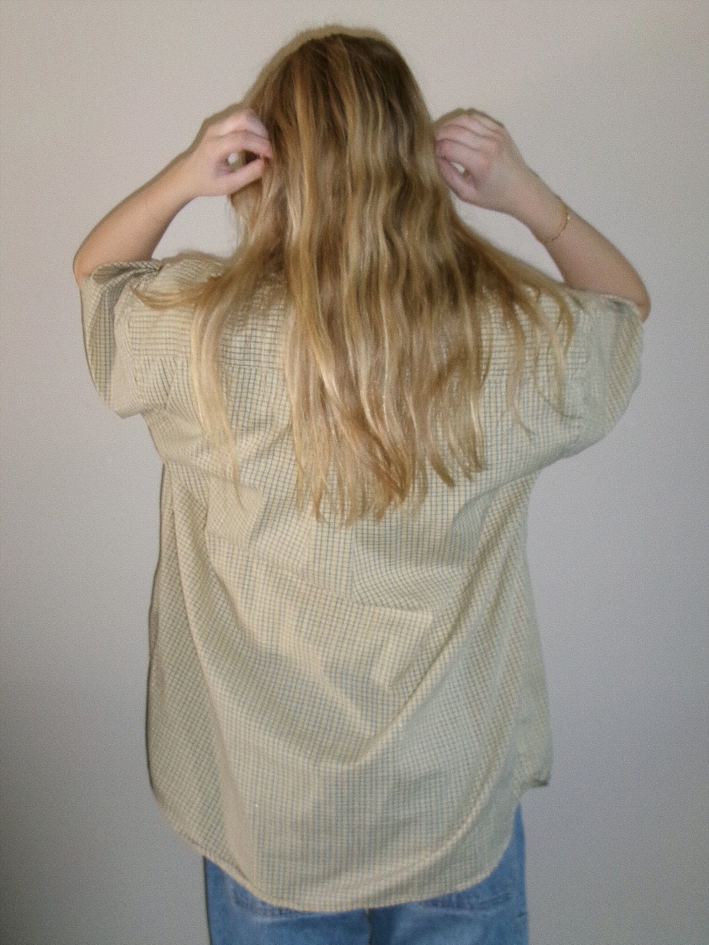 Gingham Short Sleeve Button Down