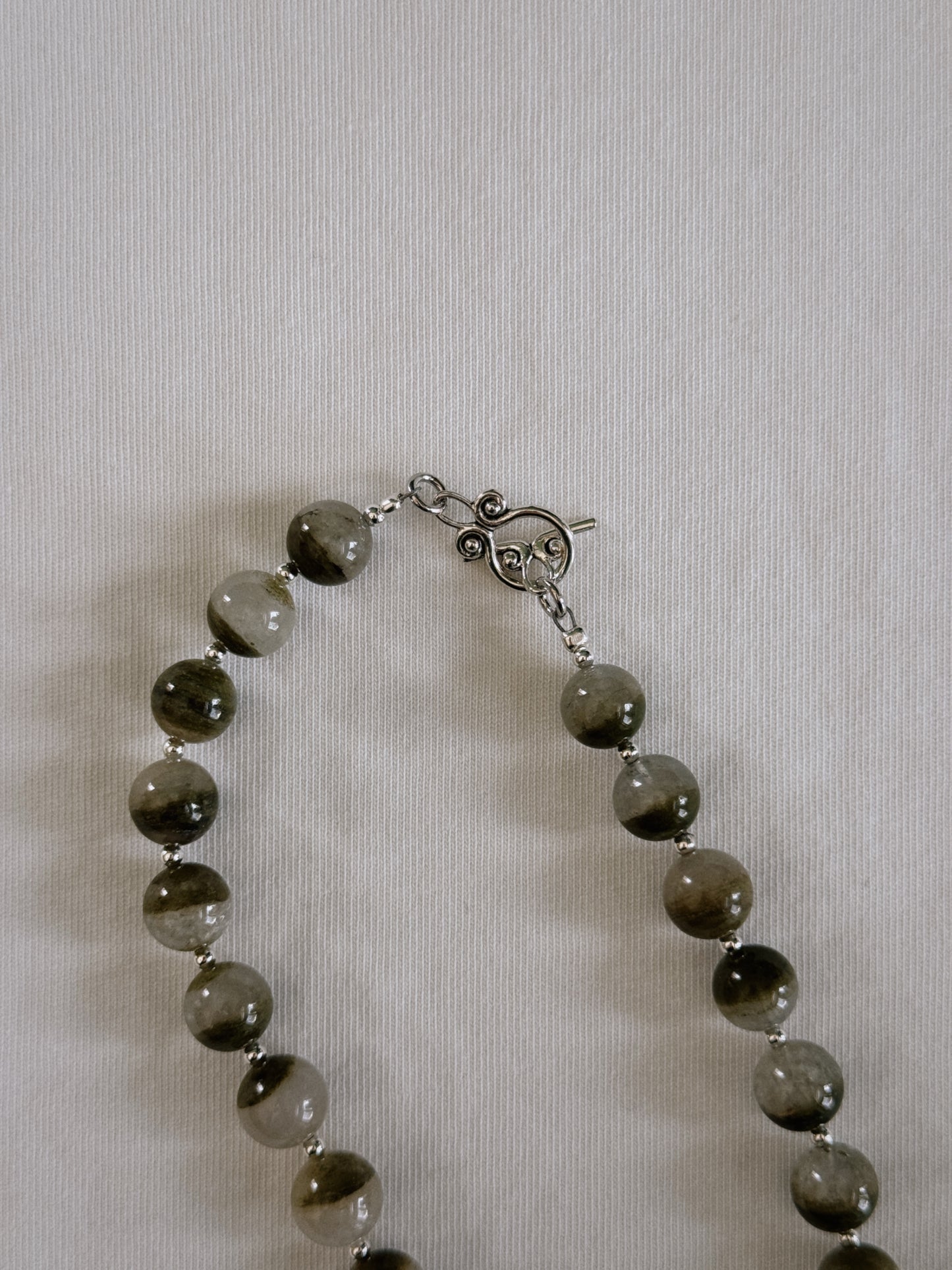 green phantom beaded necklace