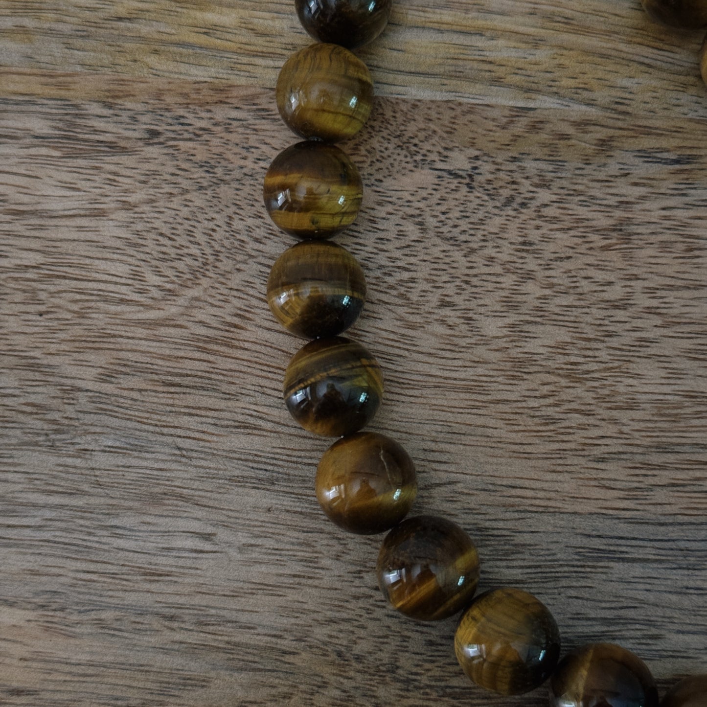 large brown glass beaded necklace with antique silver clasp
