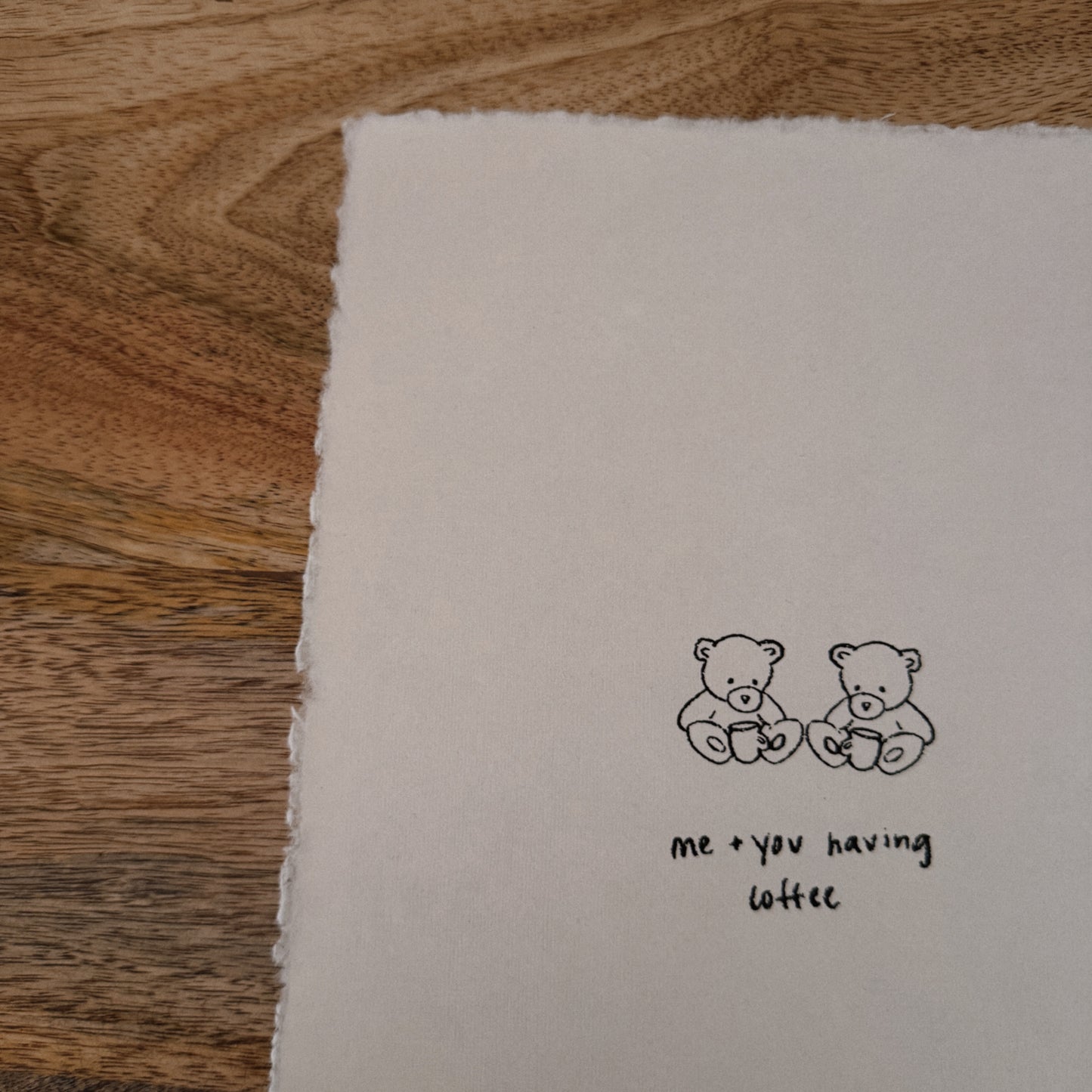 me and you having coffee