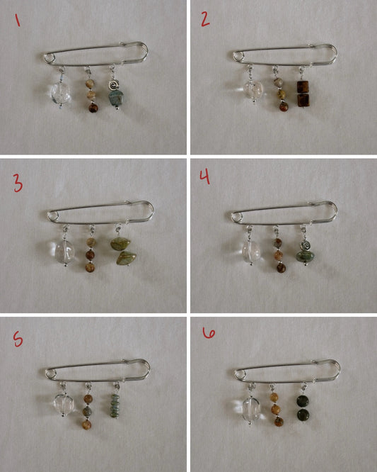 safety pin brooch II