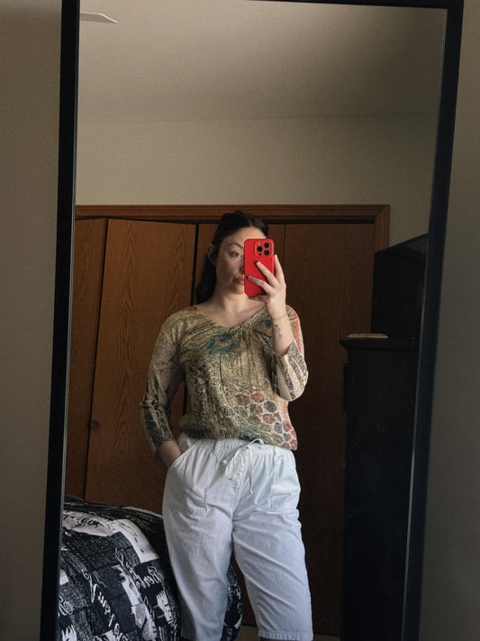 peacock top