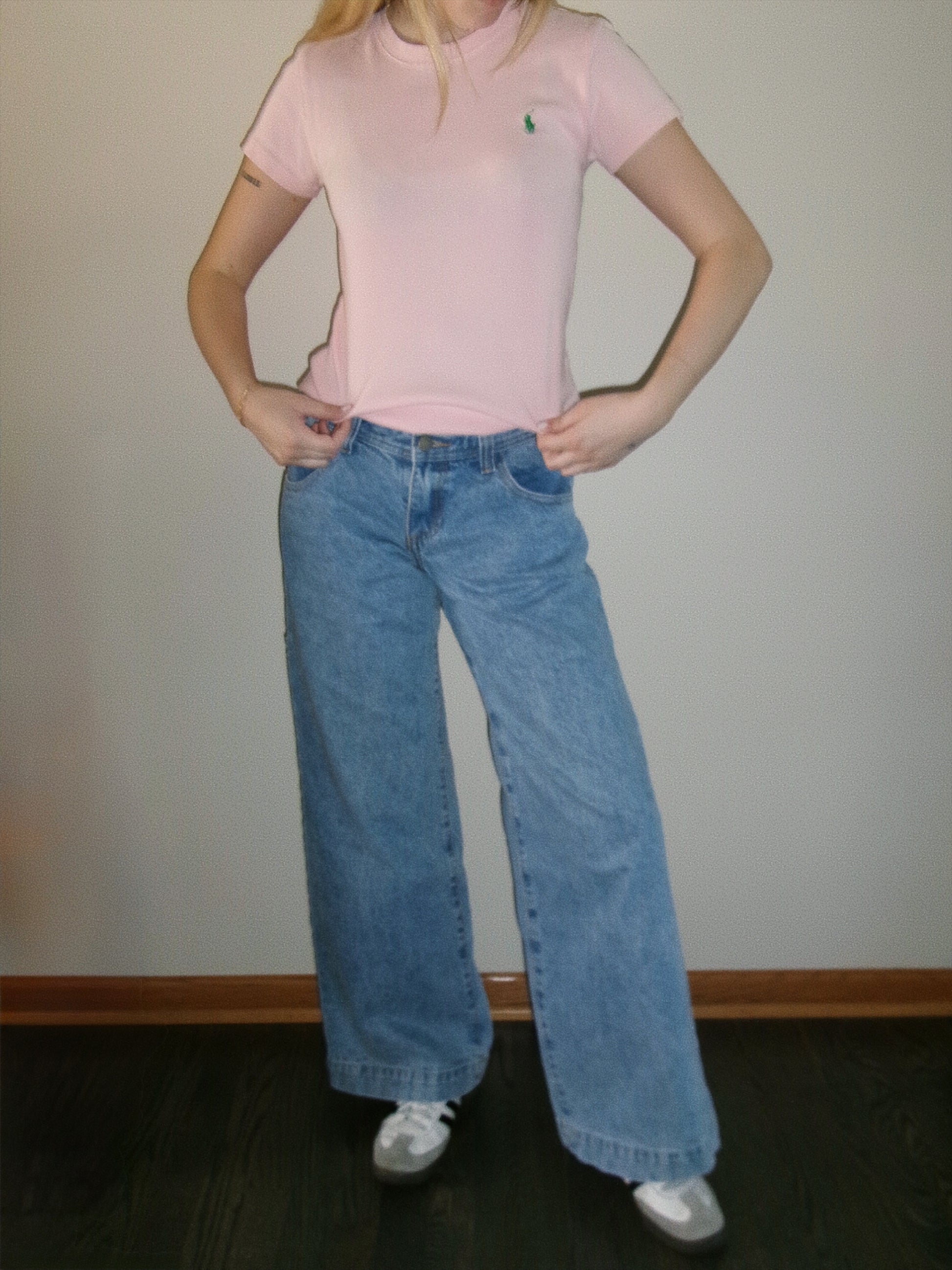 ralph lauren light pink baby tee