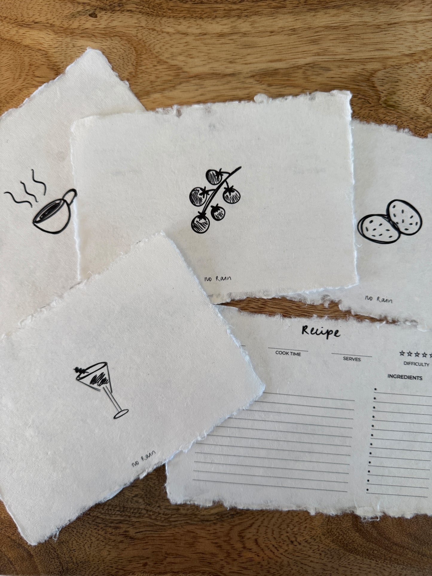 cocktail recipe cards