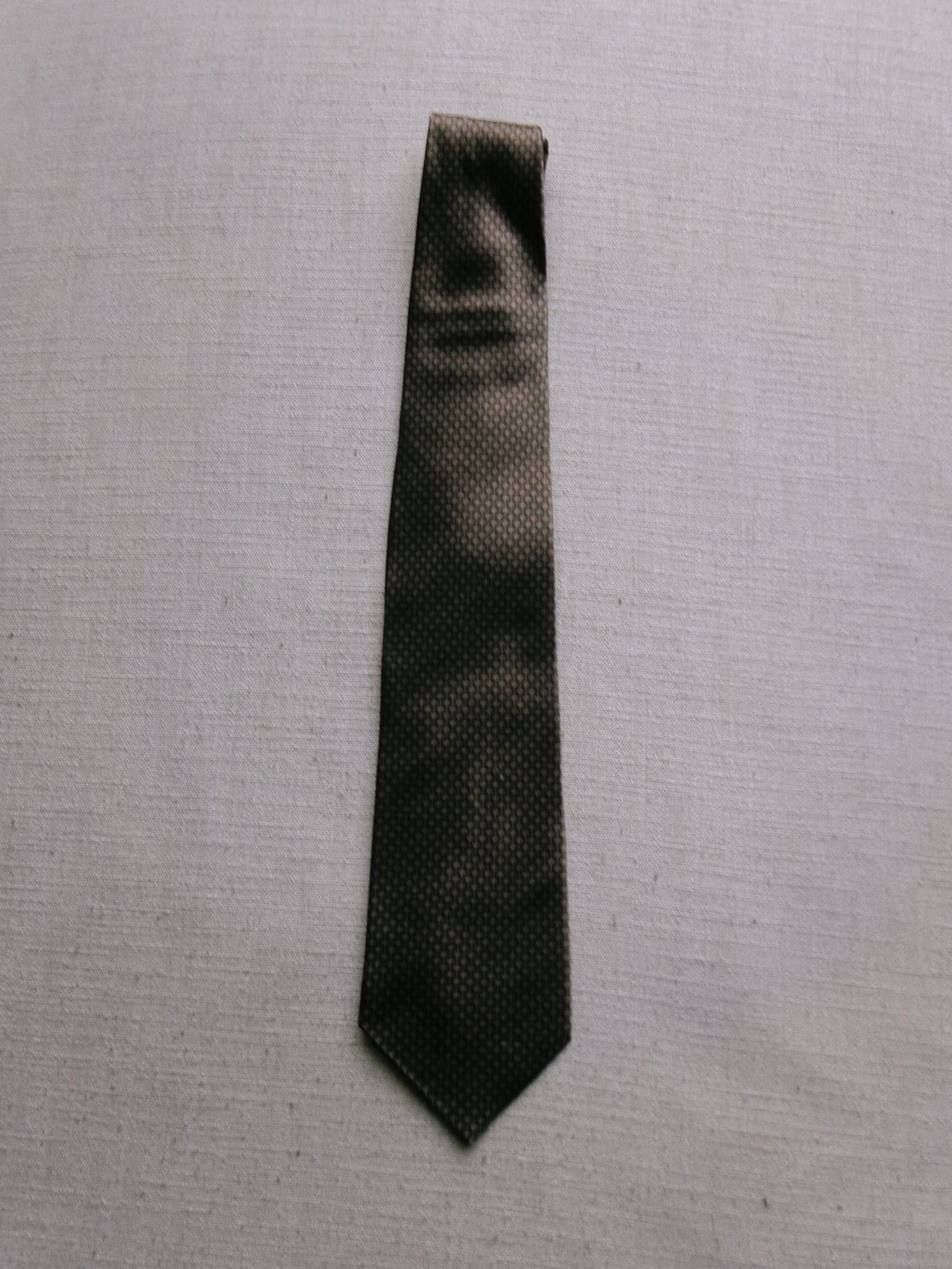 vintage brown patterned tie