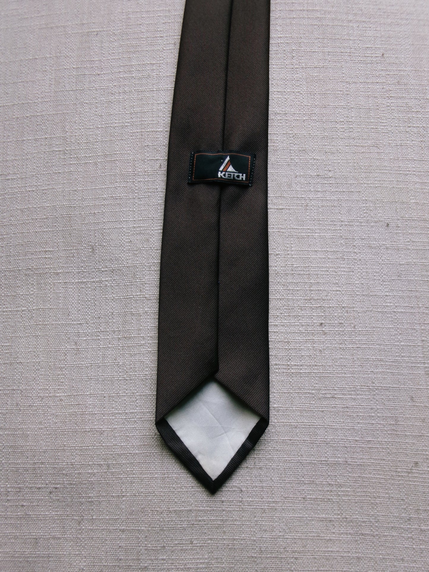 vintage dark brown tie
