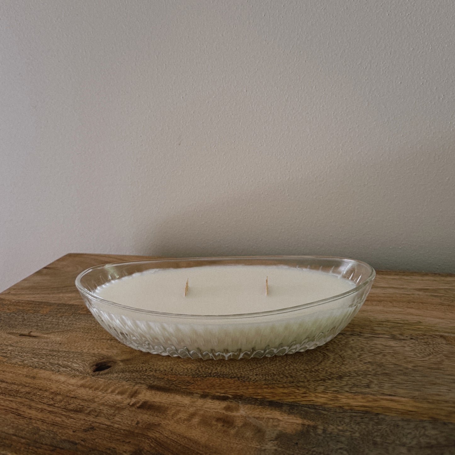 vintage glass long candle