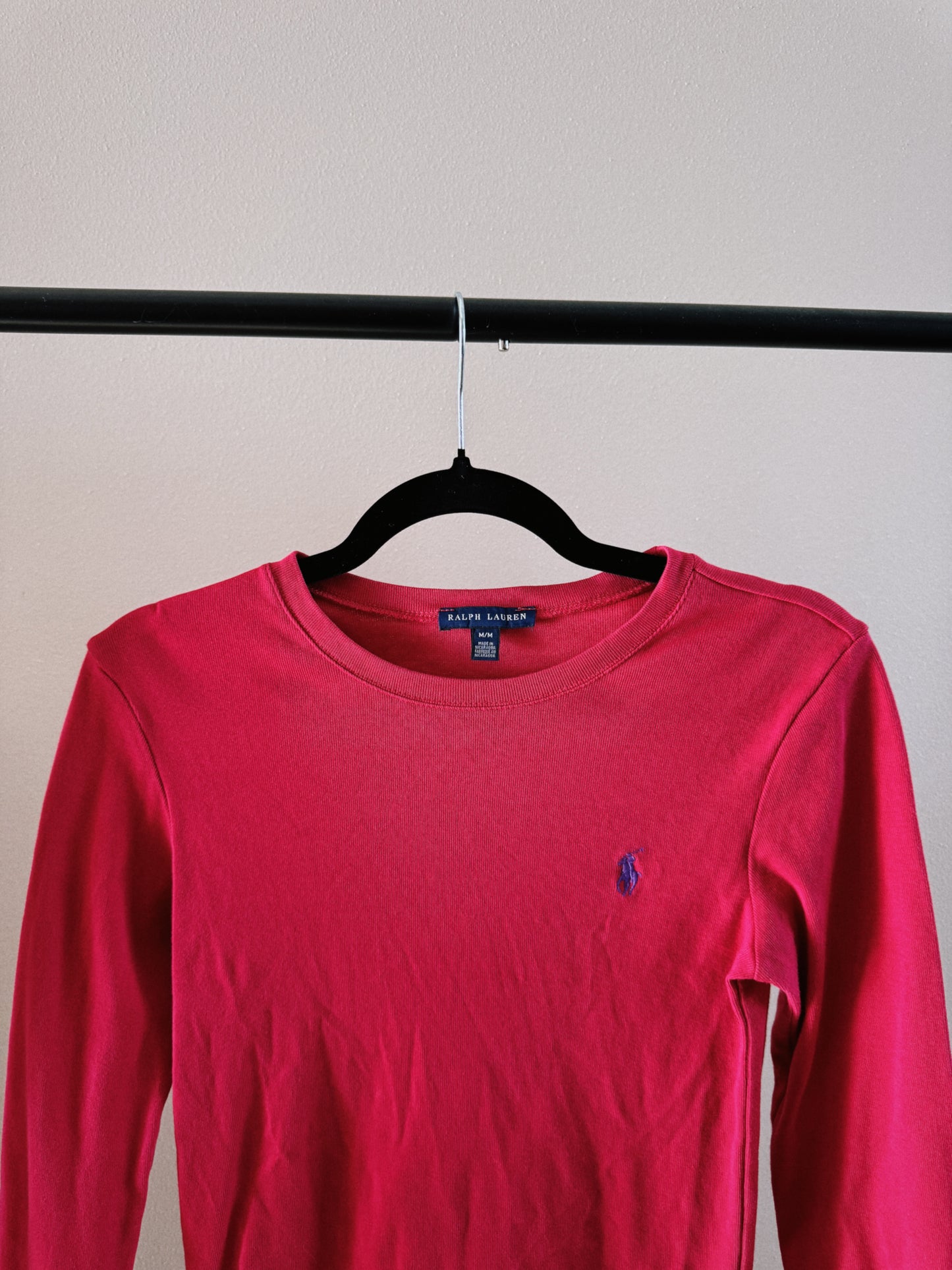 pink long sleeve tee