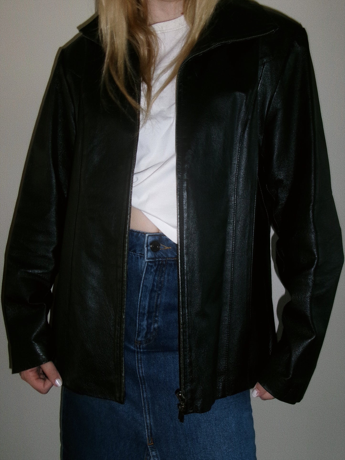 vintage genuine leather jacket