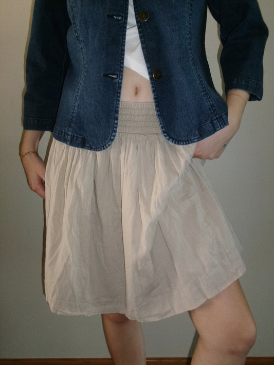 vintage tan skirt