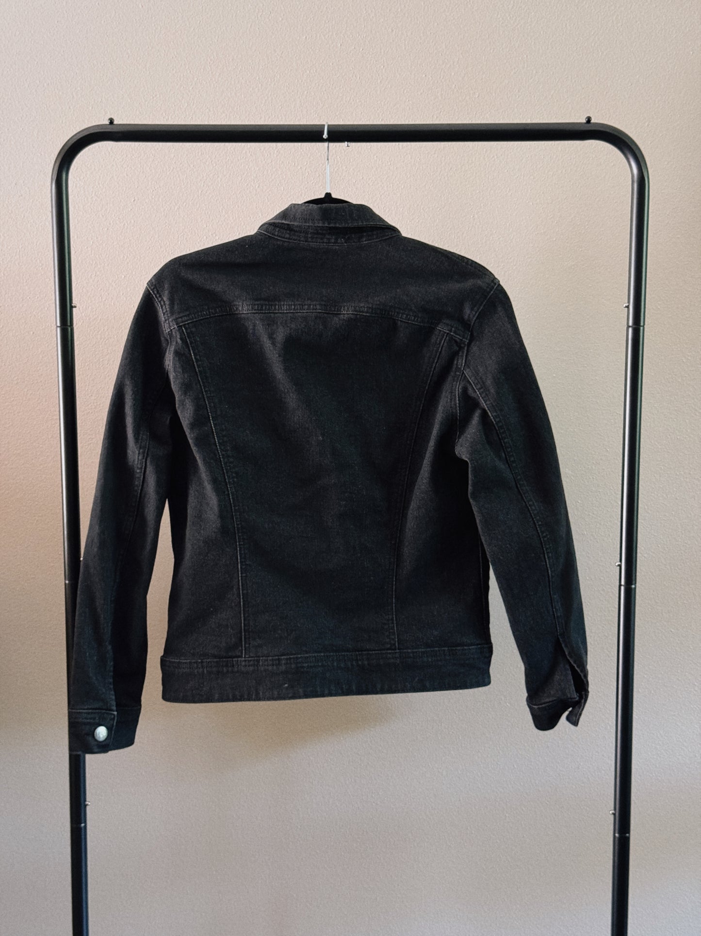 black denim jacket