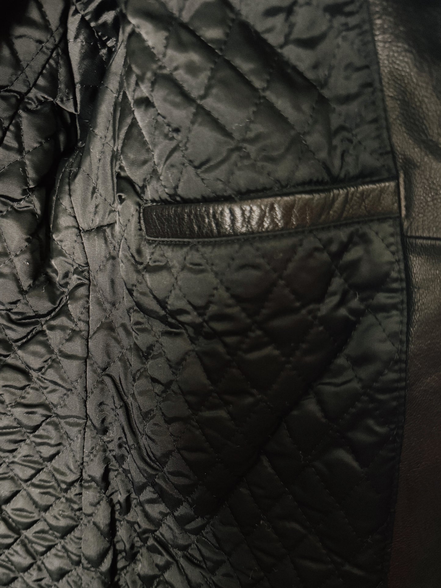black genuine leather jacket