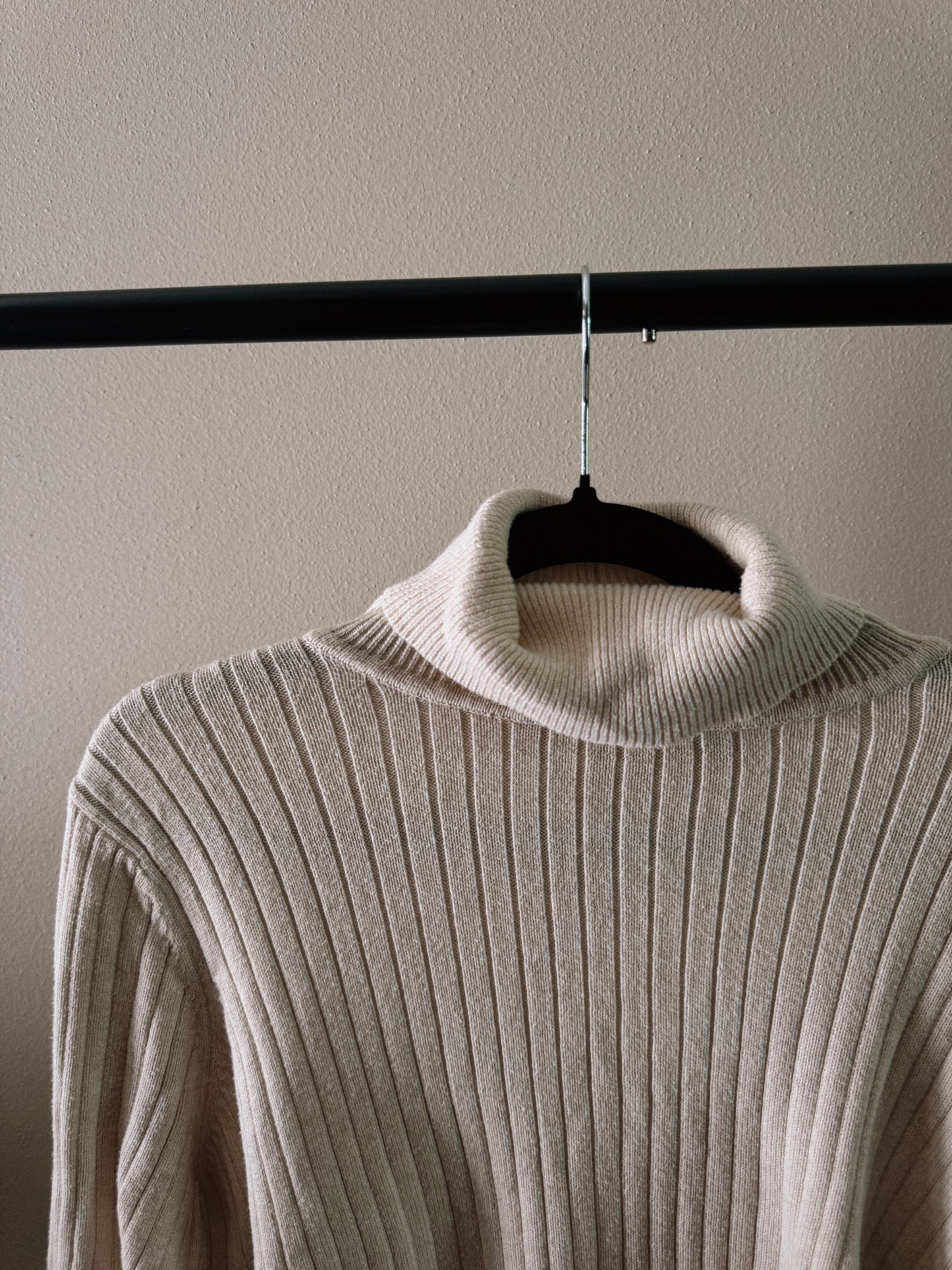 cream turtleneck sweater