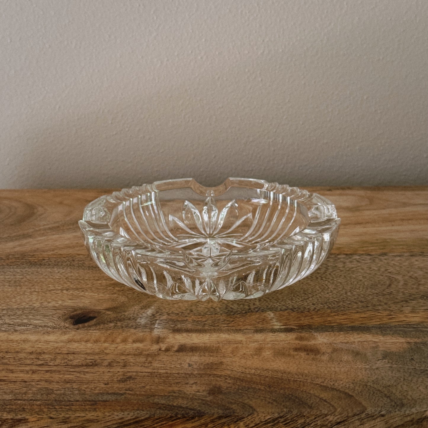 vintage glass ashtray I
