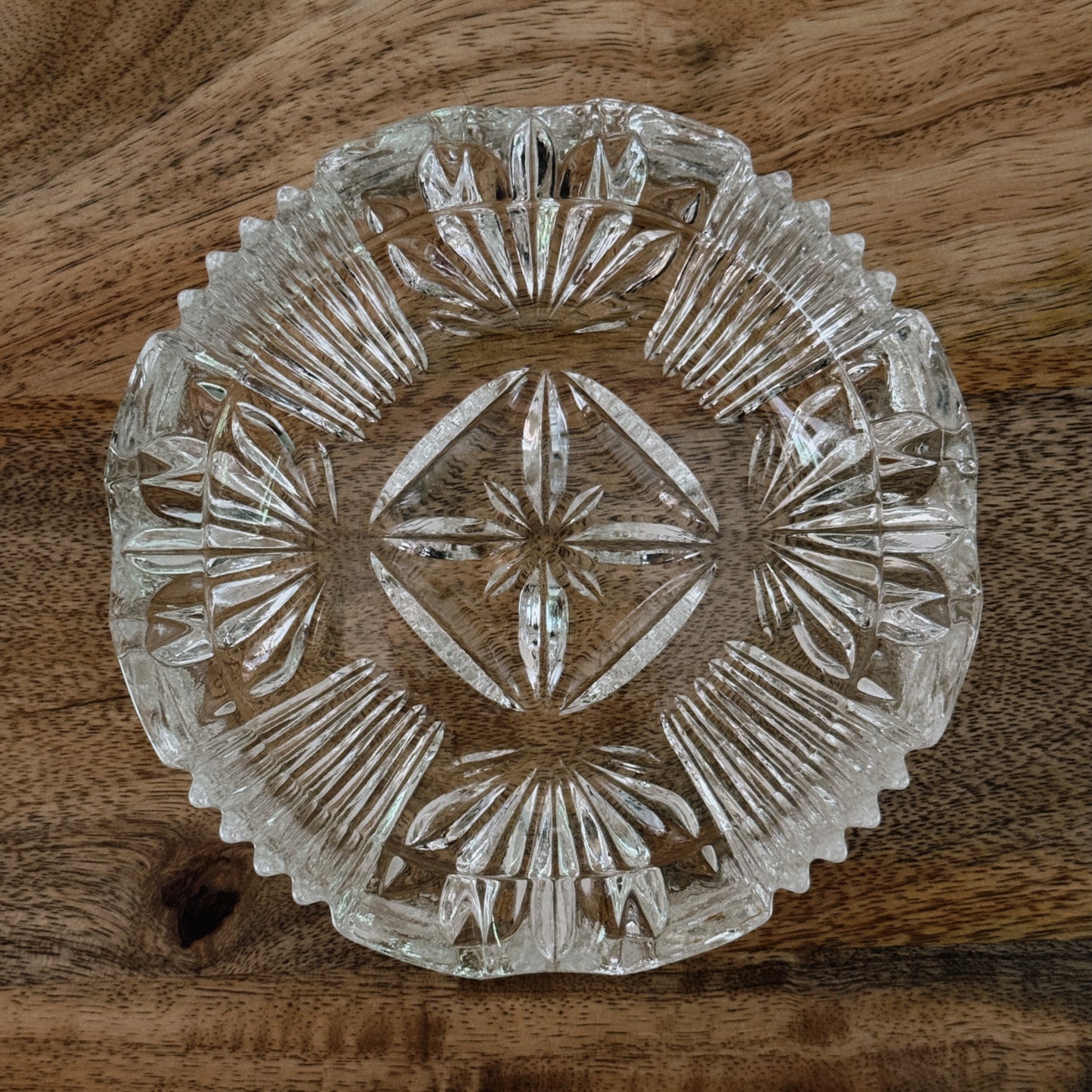 vintage glass ashtray I
