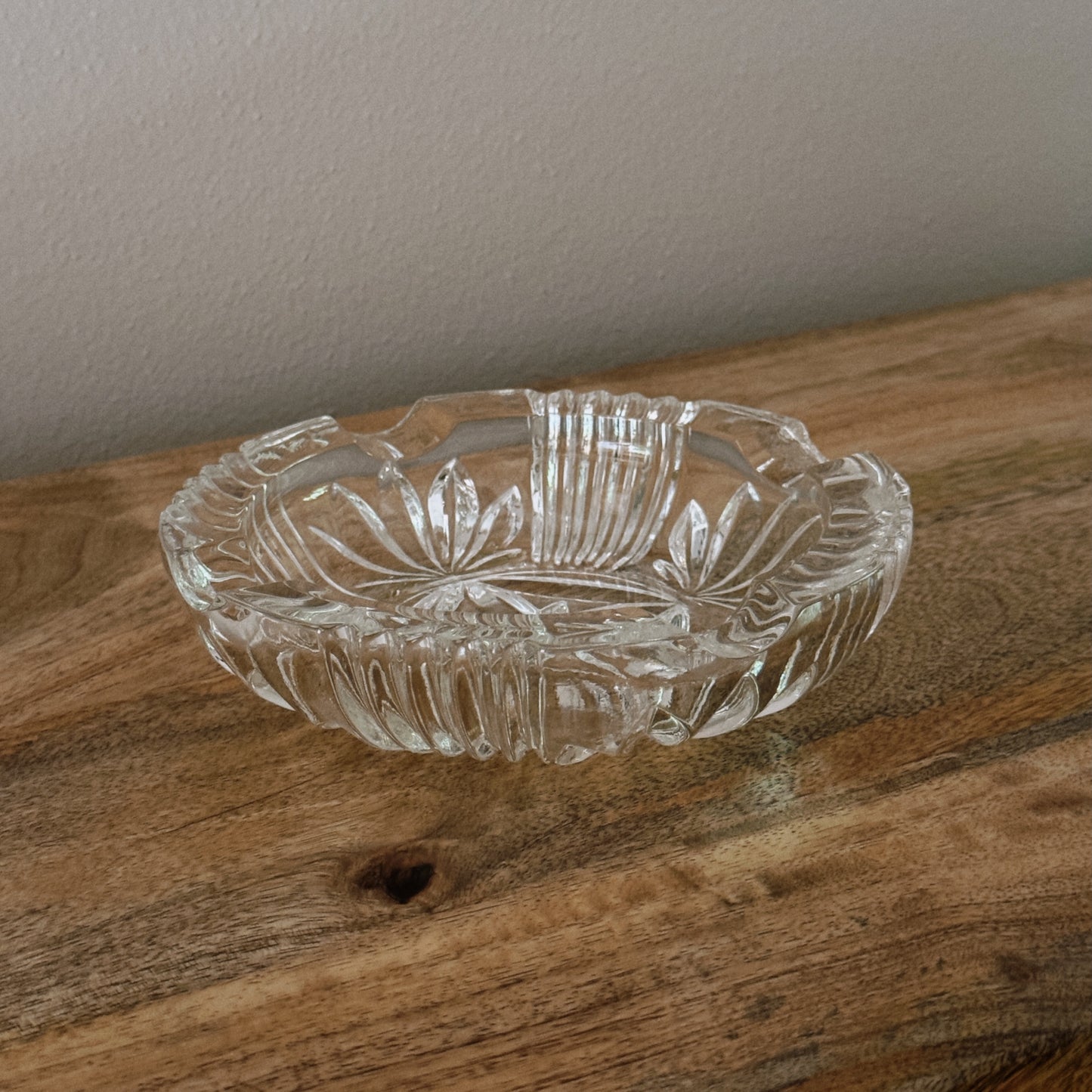 vintage glass ashtray I