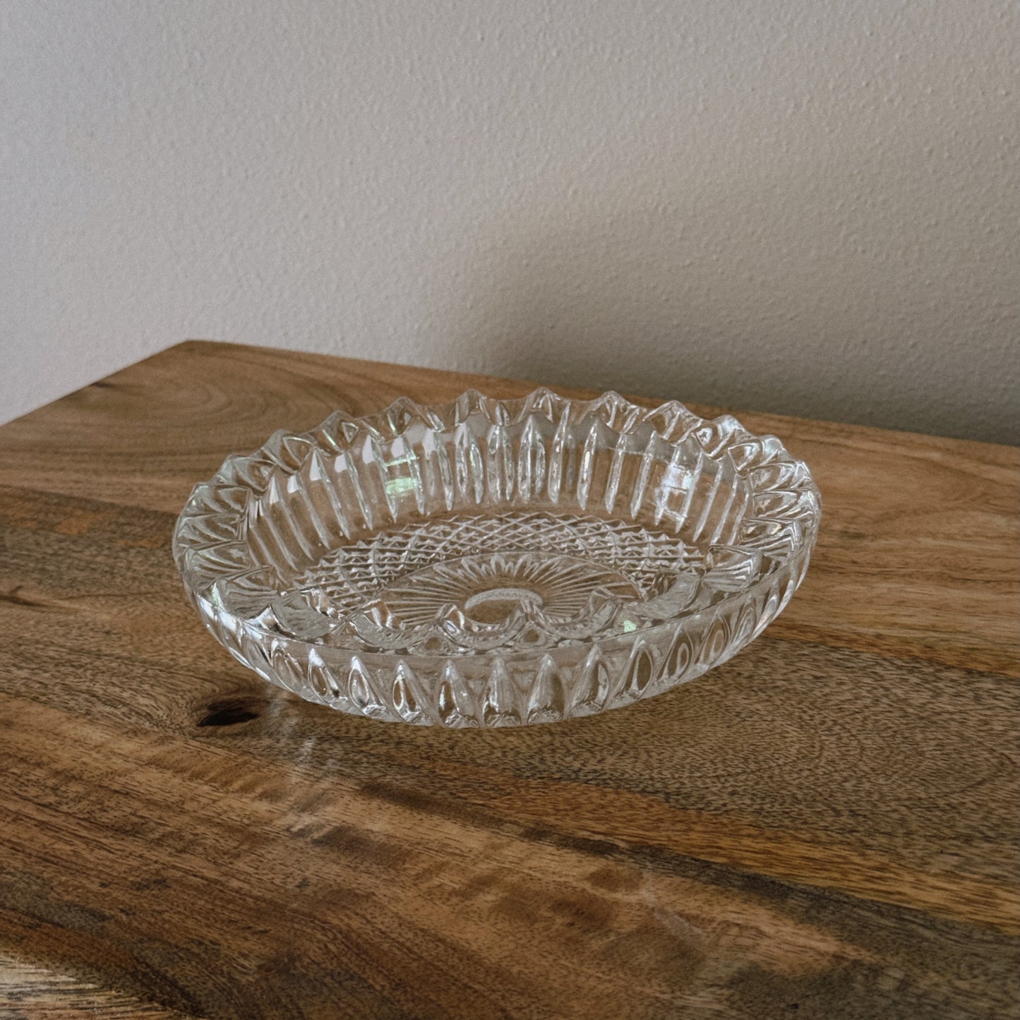 vintage glass ashtray/dish III