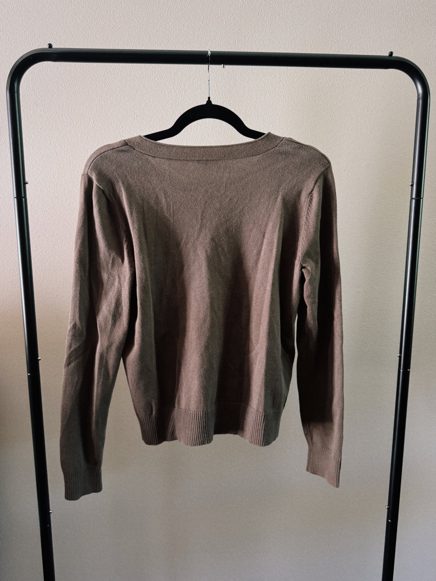 light brown cardigan