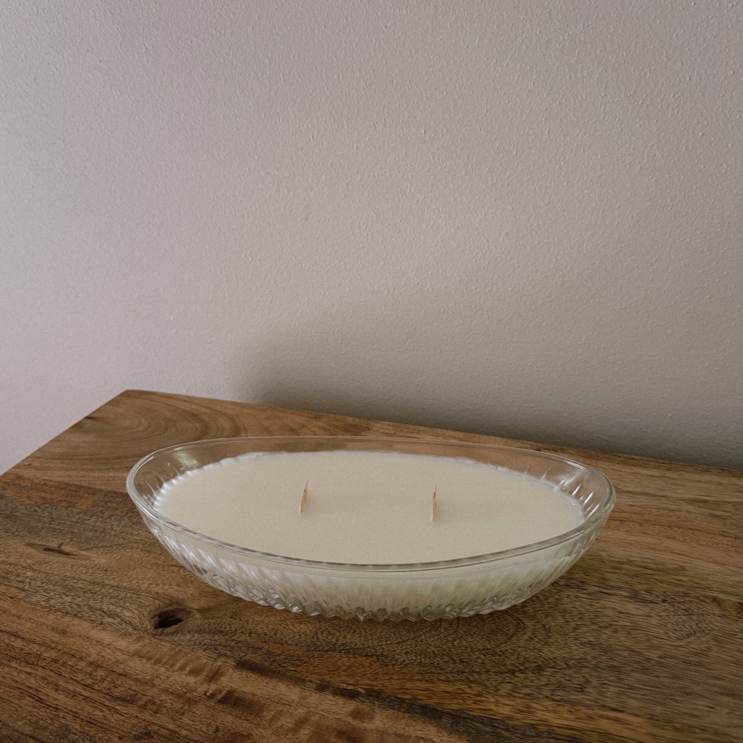 vintage glass long candle