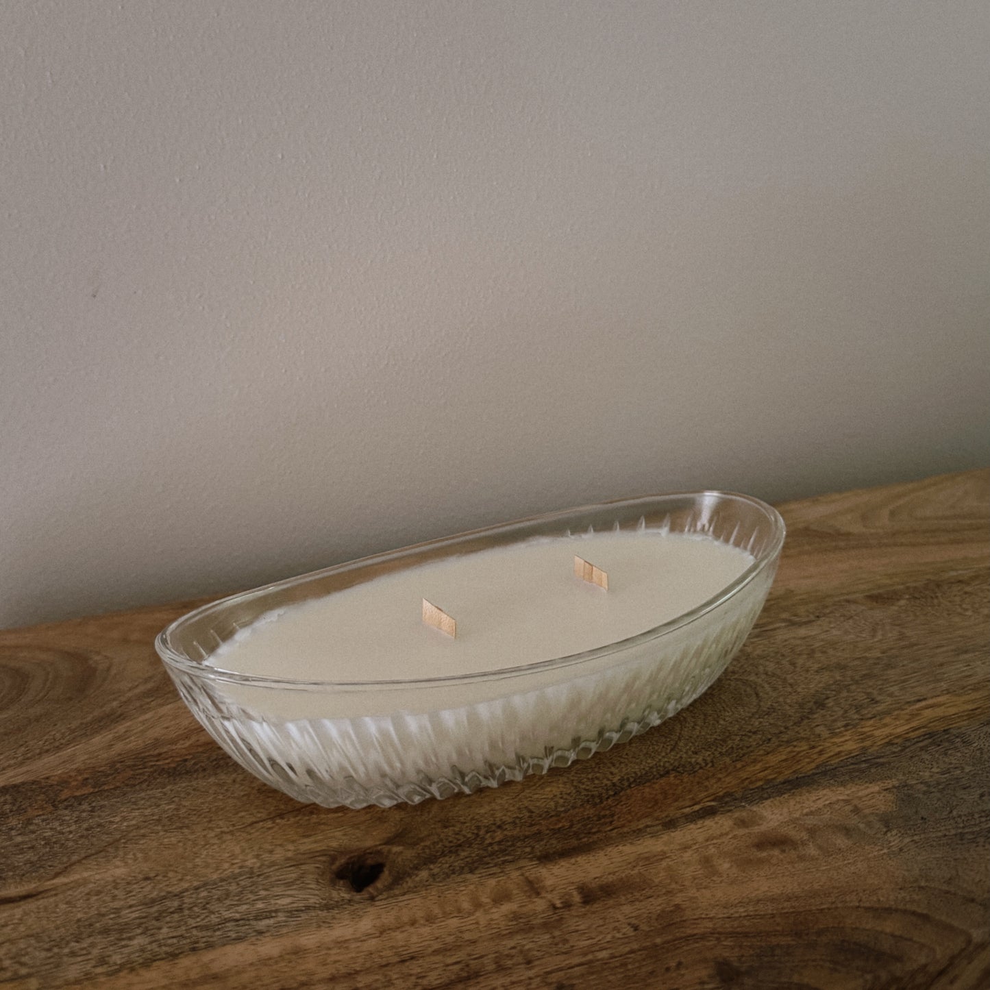 vintage glass long candle
