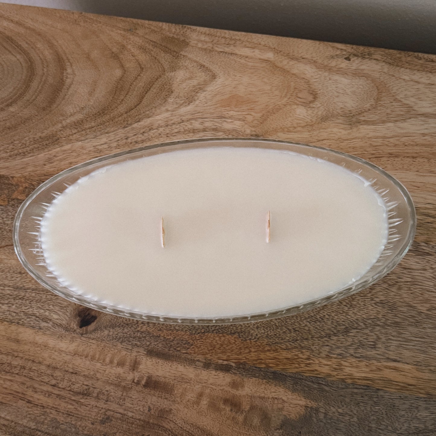 vintage glass long candle