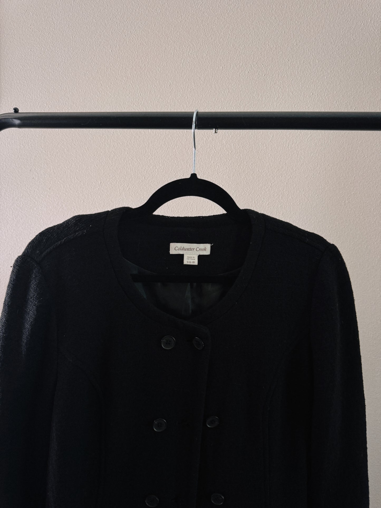 double breasted wool coat