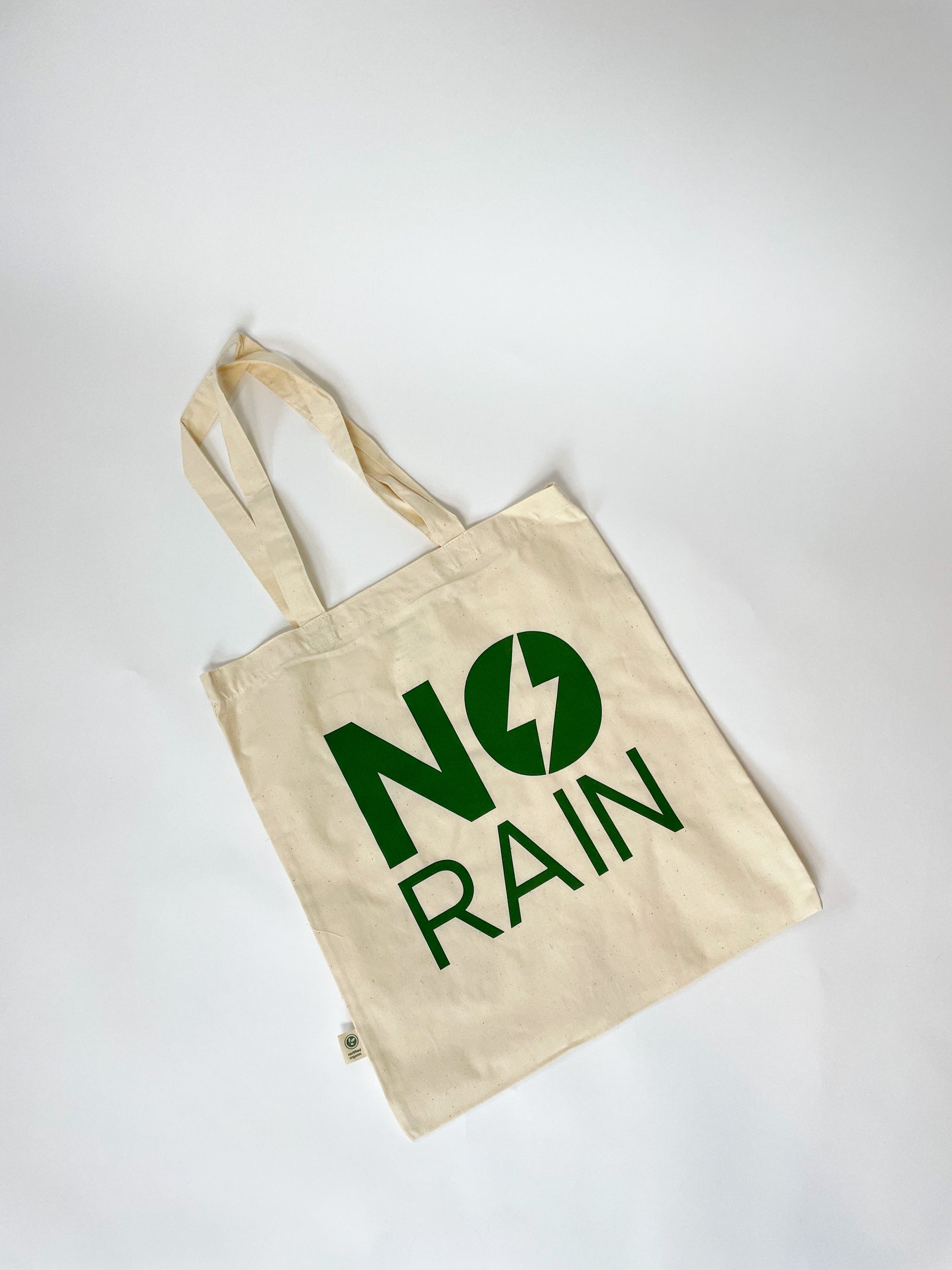 100% Organic Tote Bag. NO RAIN