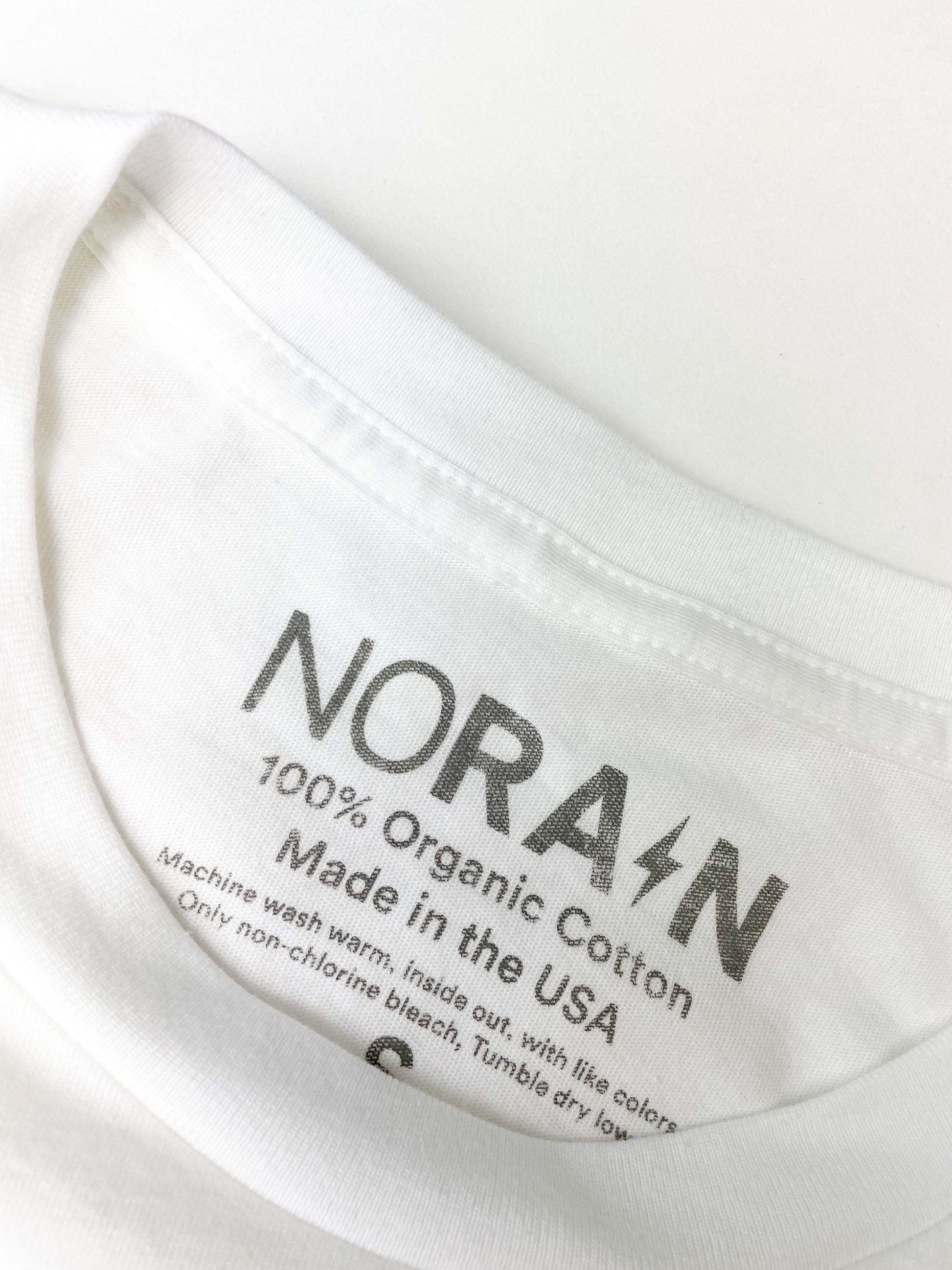 100% organic cotton, made in the United States.