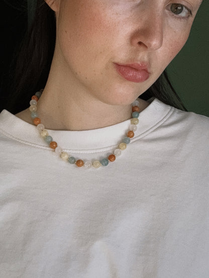 sunshine beaded necklace