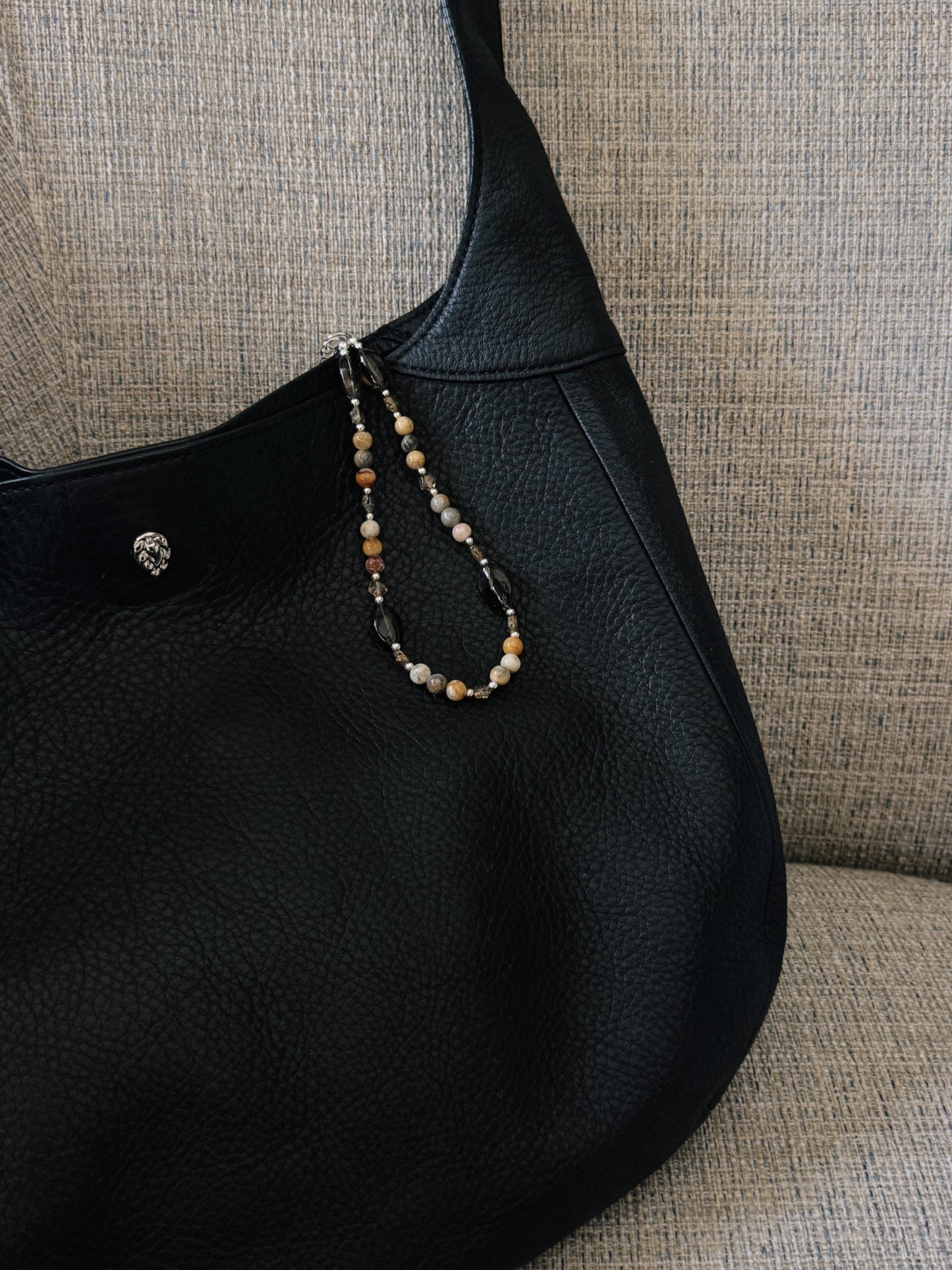 luster star beaded keychain