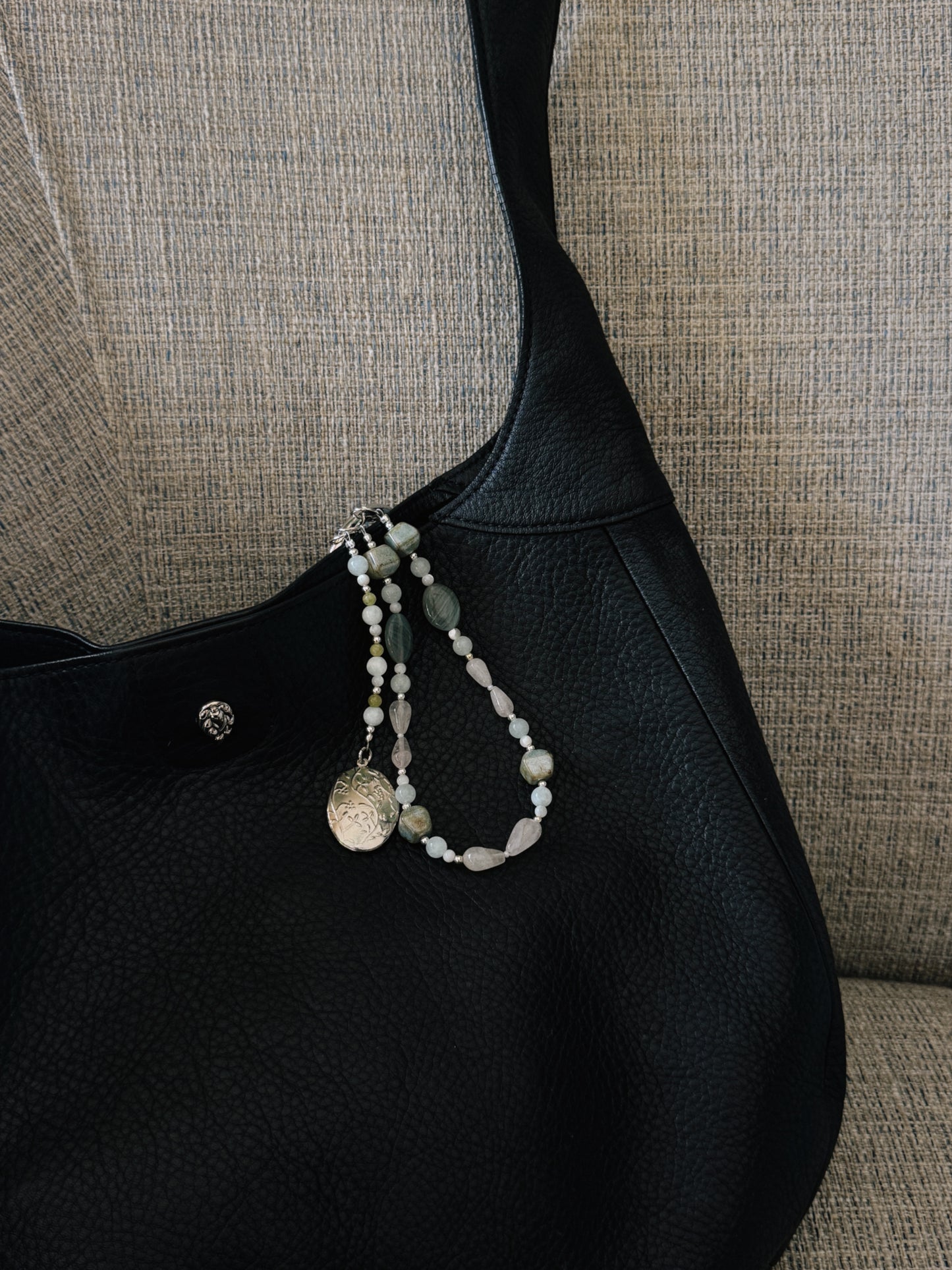 locket beaded keychain