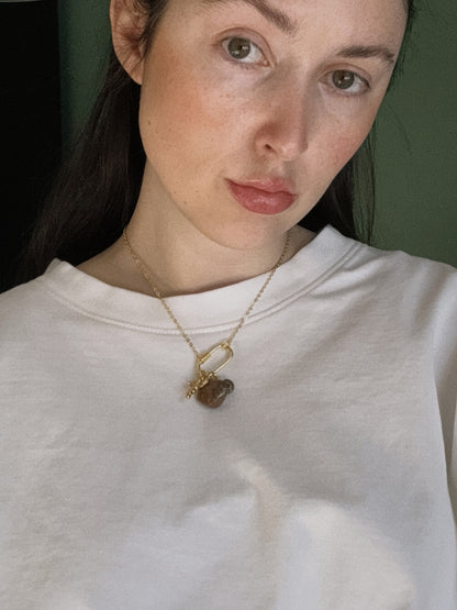 cupid heart carabiner necklace III