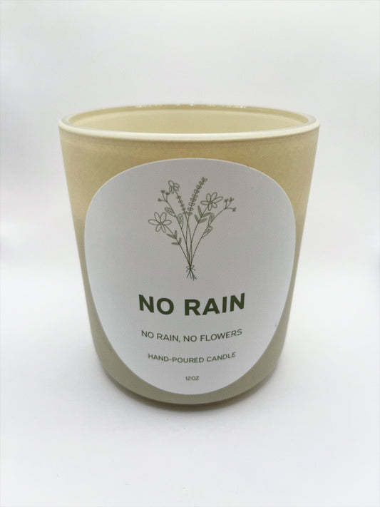 No Rain, No Flowers Candle