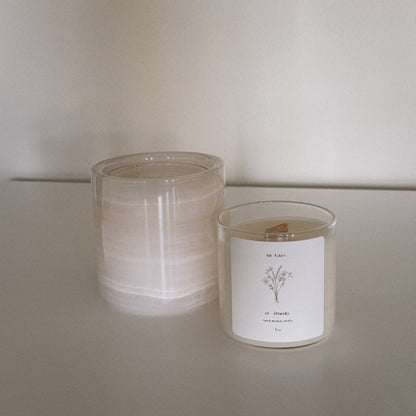 no rain, no flowers candle refill