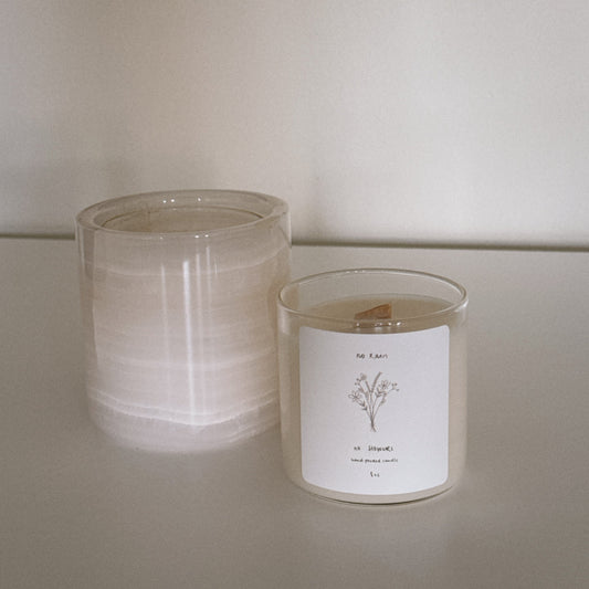 no rain, no flowers candle refill