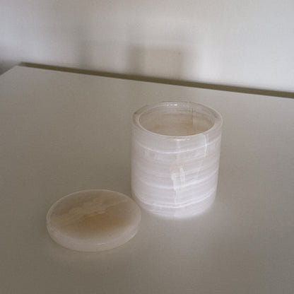 onyx stone candle holder