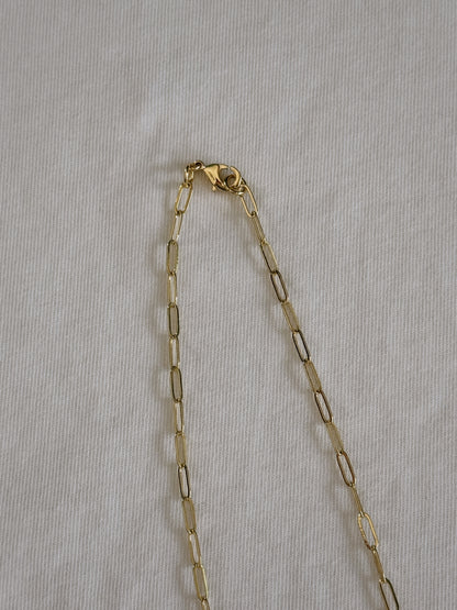 cupid heart safety pin necklace I