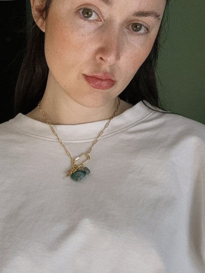 cupid heart carabiner necklace II