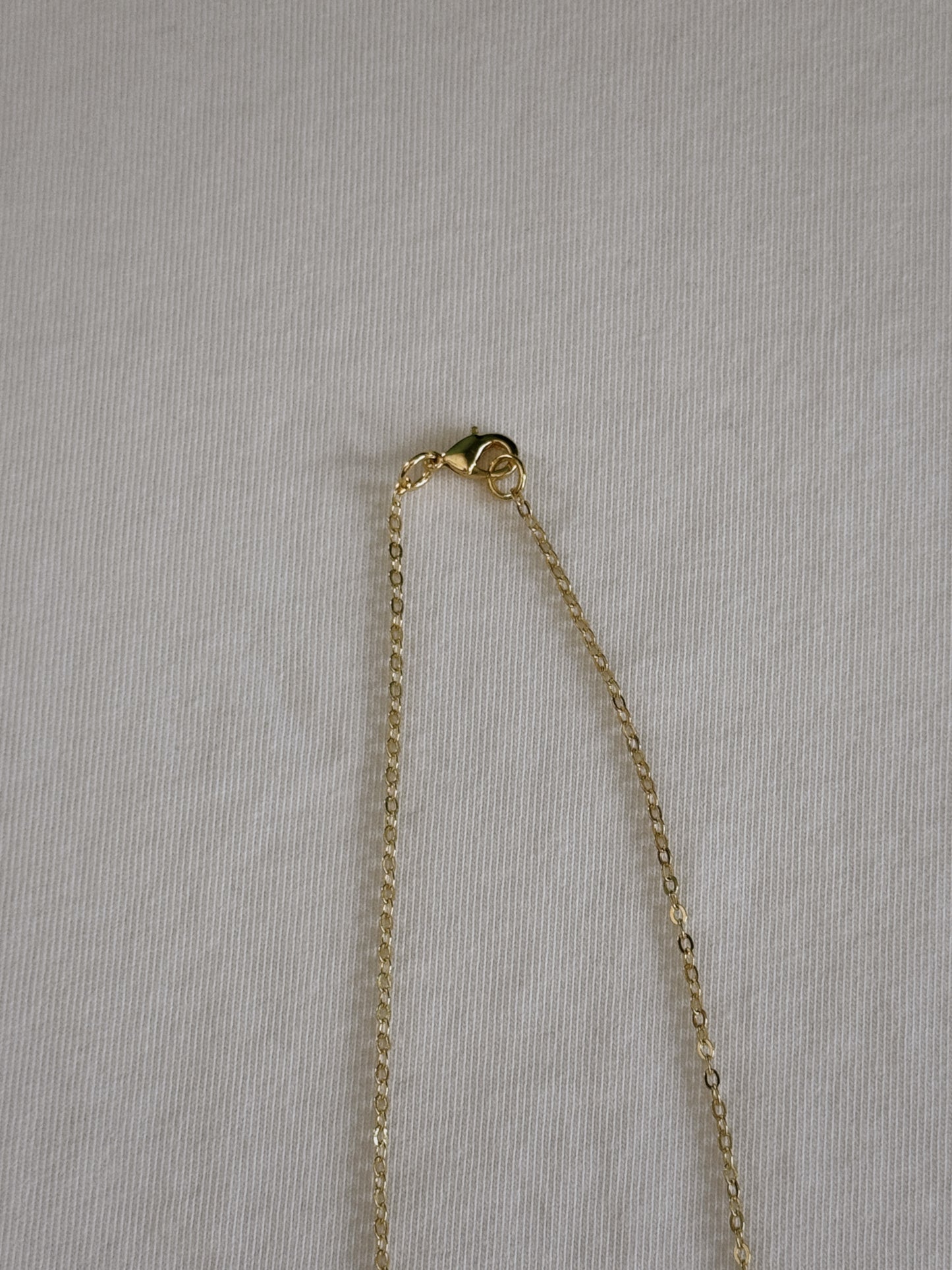 heart gemstone safety pin necklace IV