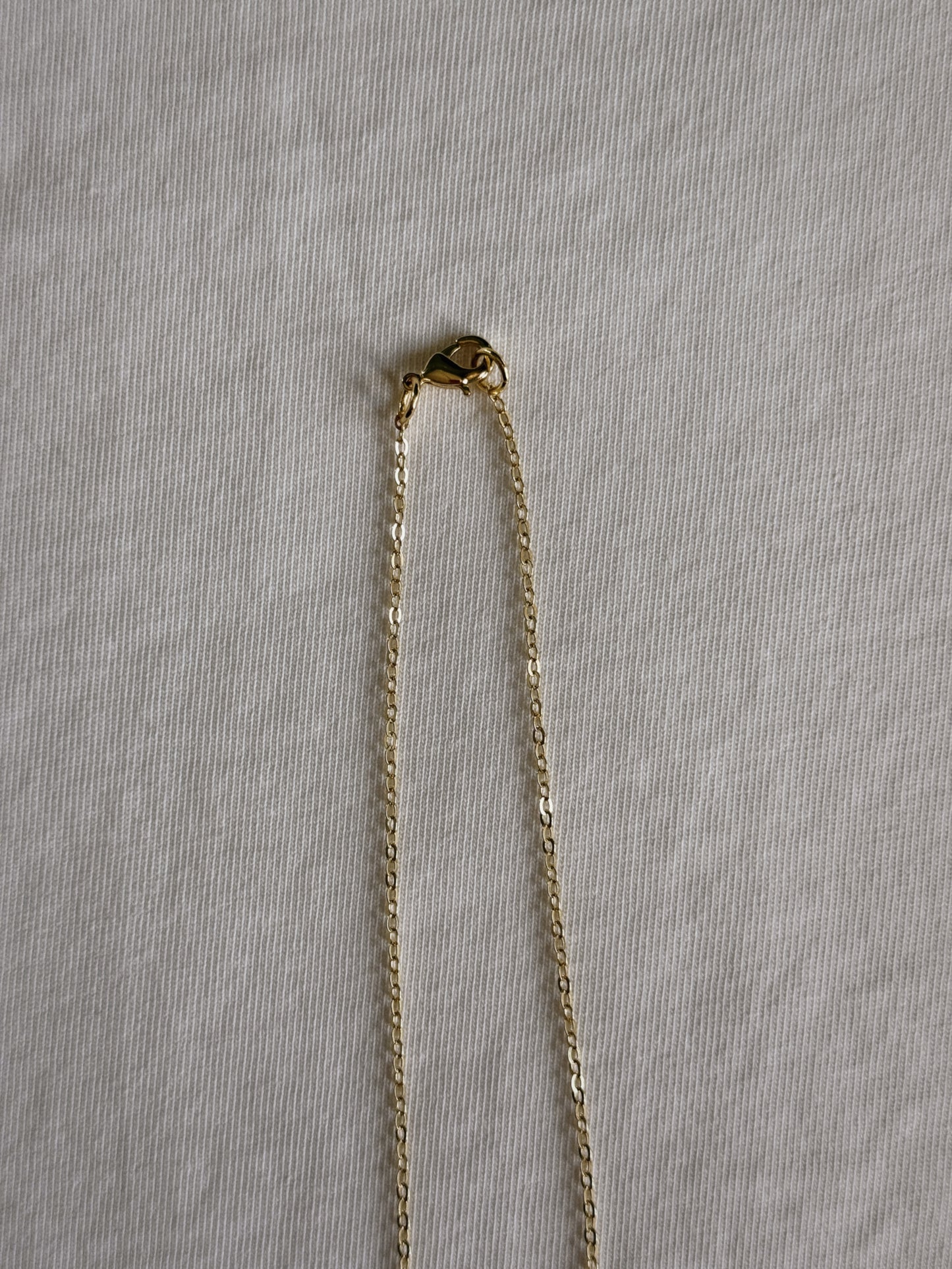 heart gemstone safety pin necklace VIII