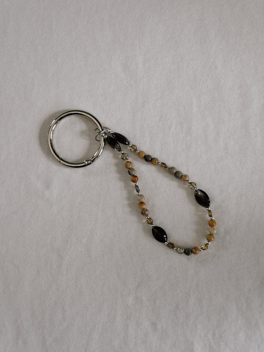 luster star beaded keychain