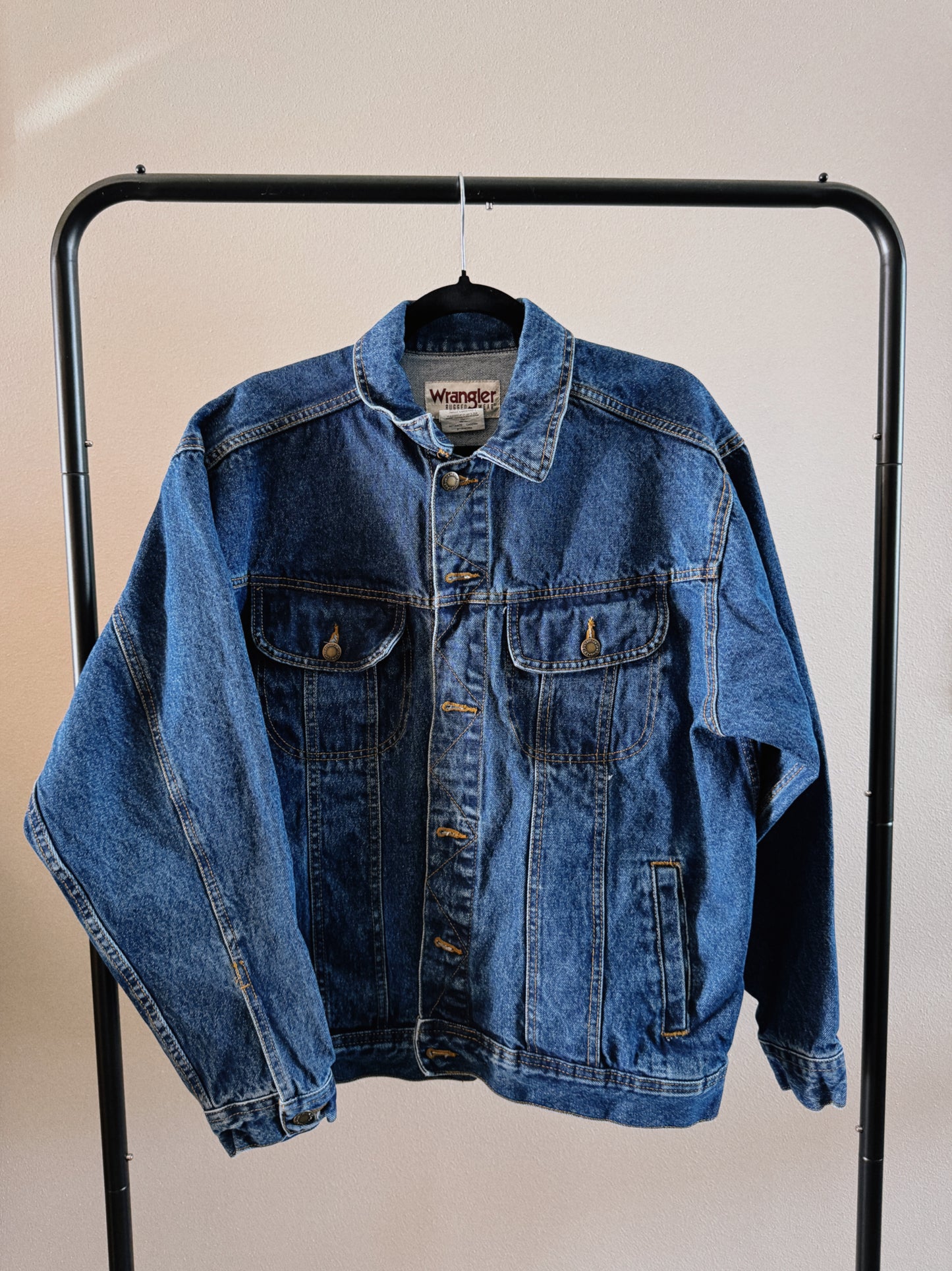 medium wash denim jacket