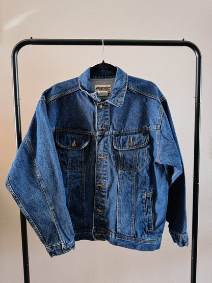 medium wash denim jacket