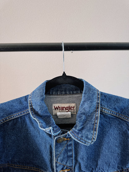 medium wash denim jacket